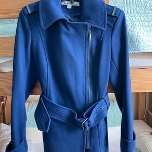 blue dress coat